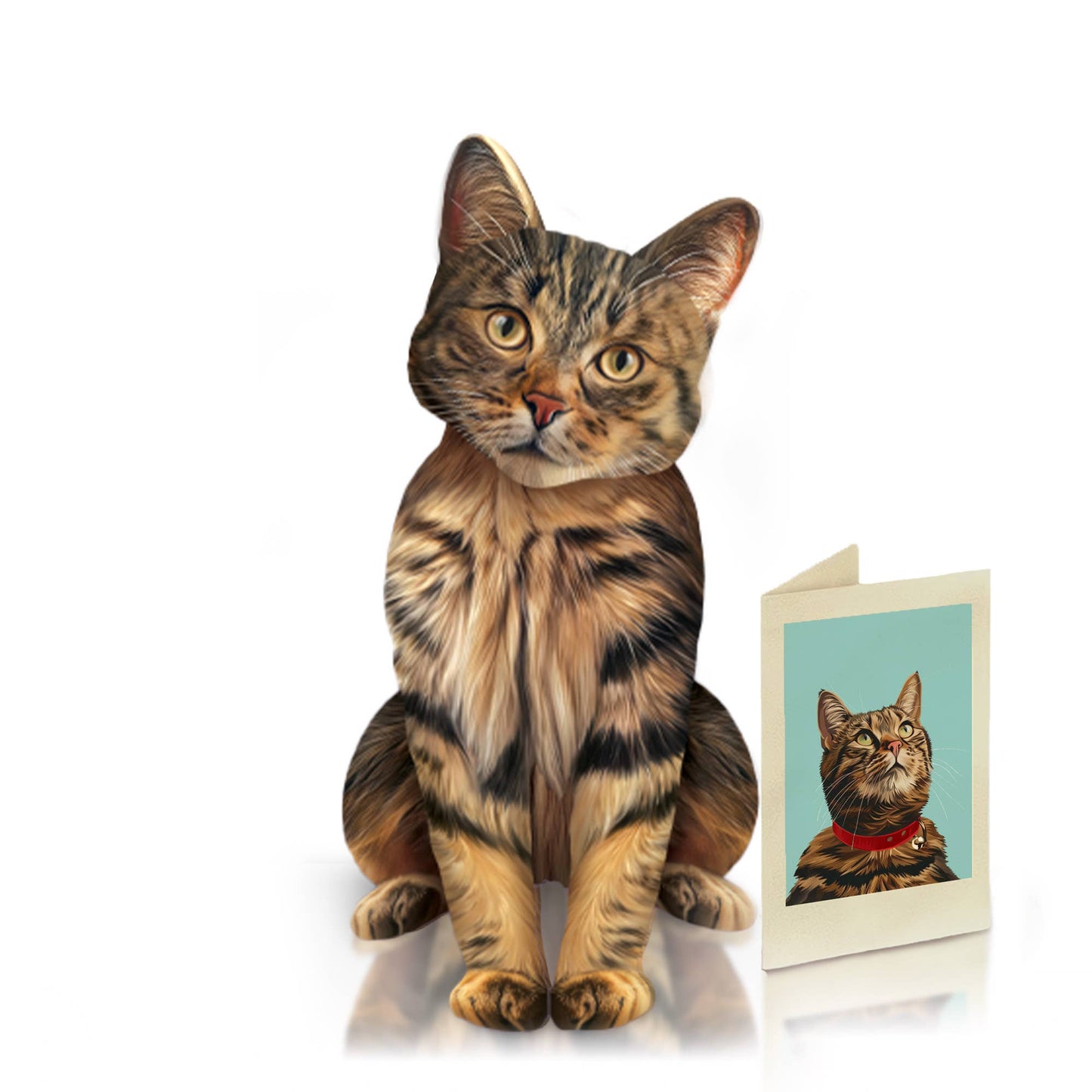 Brown Tabby (6 Pop-up Greeting Cards)