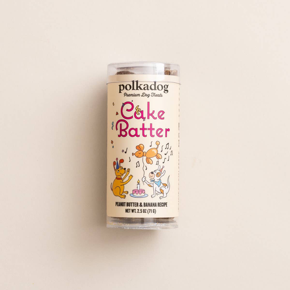 Polkadog Cake Batter Dog Treats - Peanut Butter & Banana