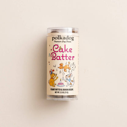 Polkadog Cake Batter Dog Treats - Peanut Butter & Banana