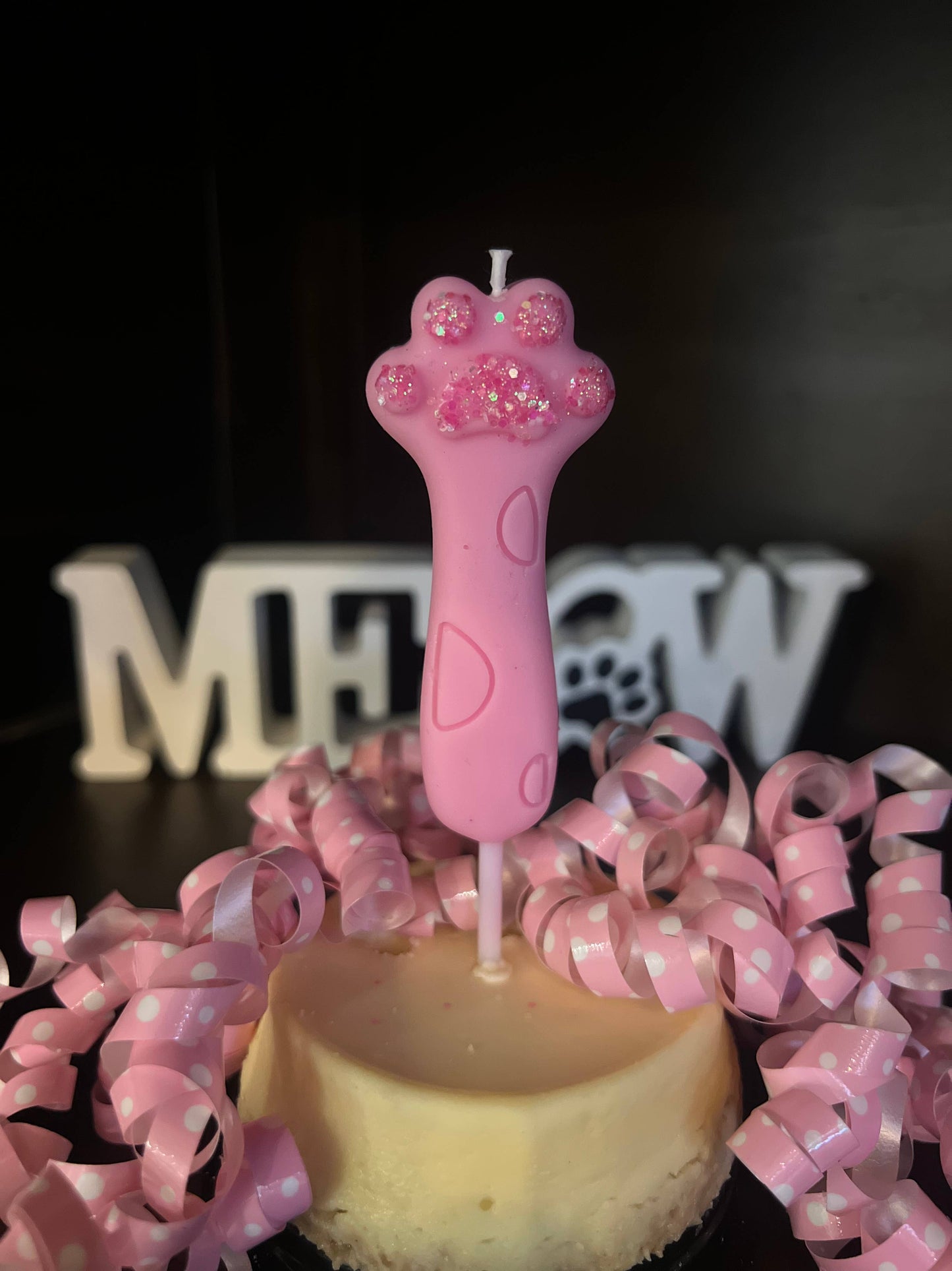 Cat Birthday Party Candle | Kitty Celebration Candle