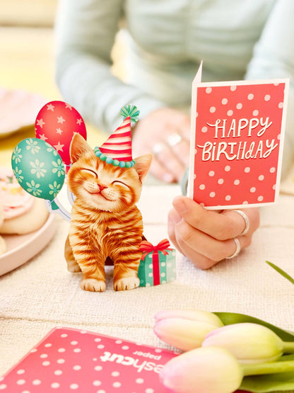 Mini Birthday Kitten (10 Mini Pop-up Greeting Cards)