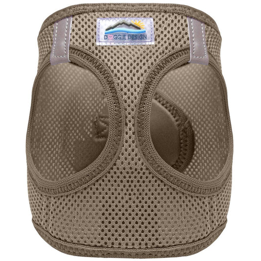 American River Solid Dog Harness - Fossil Brown