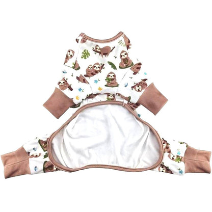 Soft Dog Pajamas - Sloths