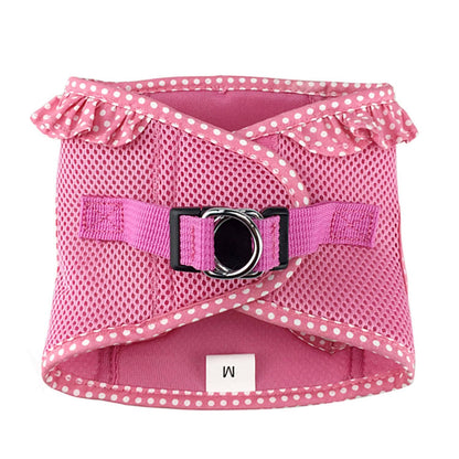 American River Polka Dot Dog Harness - Pink