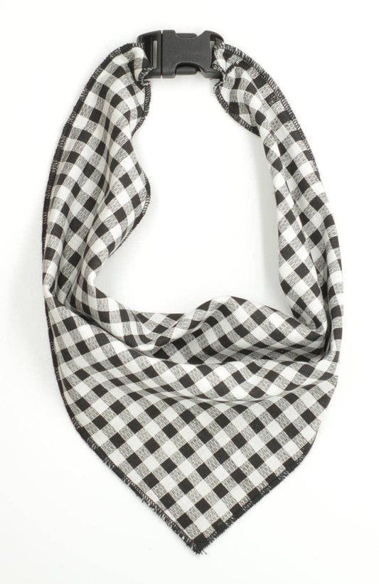 Black Gingham Scarf