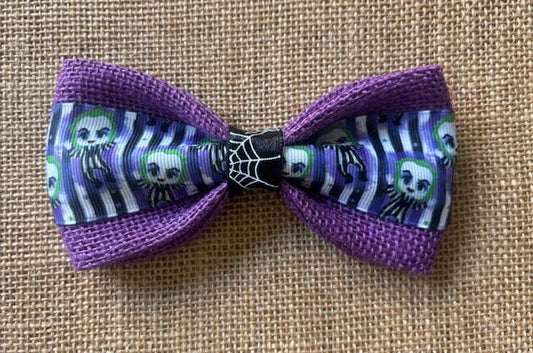 Beetlejuice on Purple Burlap