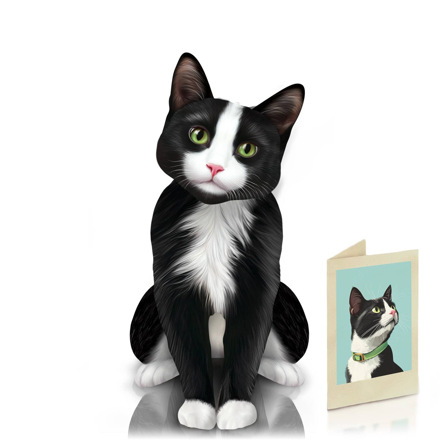 Tuxedo Cat (6 Pop-up Greeting Cards)