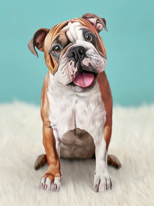 English Bulldog (6 Pop-up Greeting Cards)