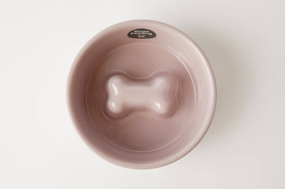 Bone Slow Feeder Bowl Pink (Small)