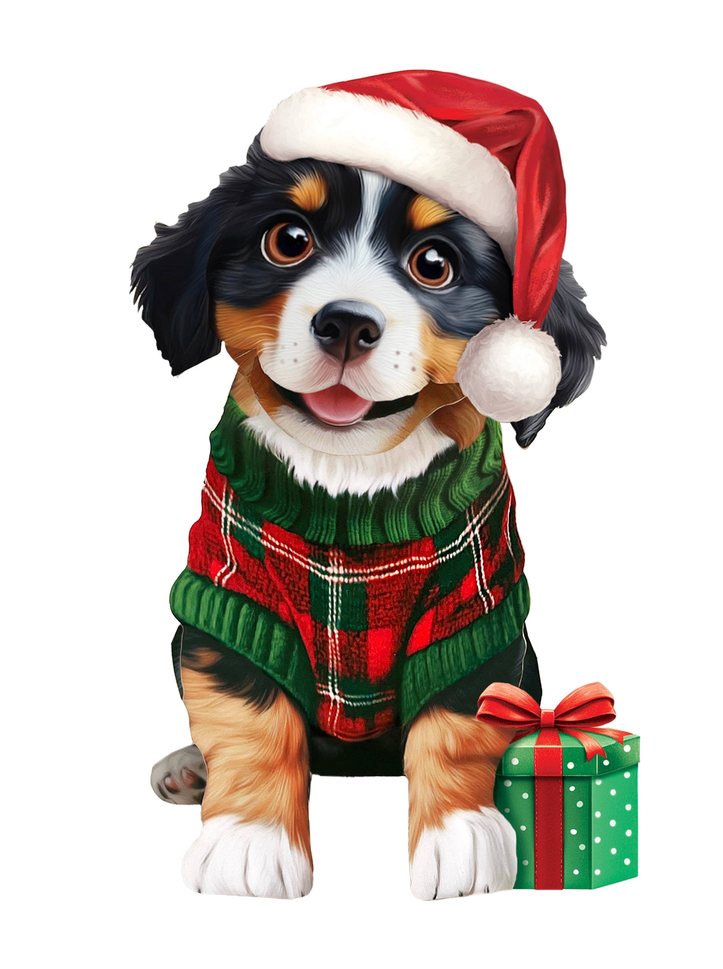 Mini Christmas Puppy (10 Mini Pop-up Greeting Cards)
