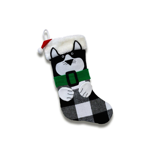 Our Curious Kitty Christmas Stocking