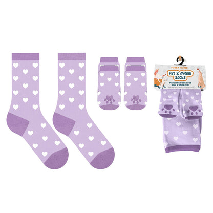 Matching Pet And Owner Fun Socks - Hearts