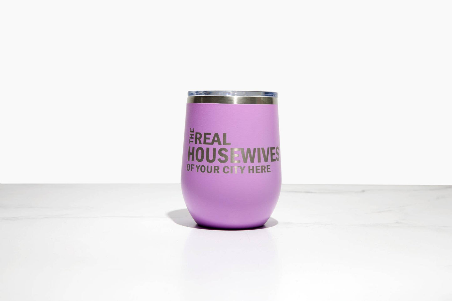 Real Housewives of YOUR CUSTOM CITY Polar Camel Wine Tumbler