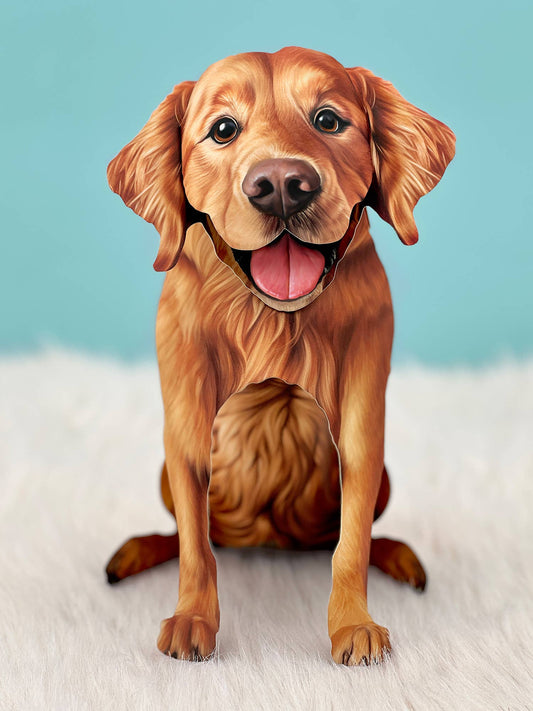 Golden Retriever (6 Pop-up Greeting Cards)