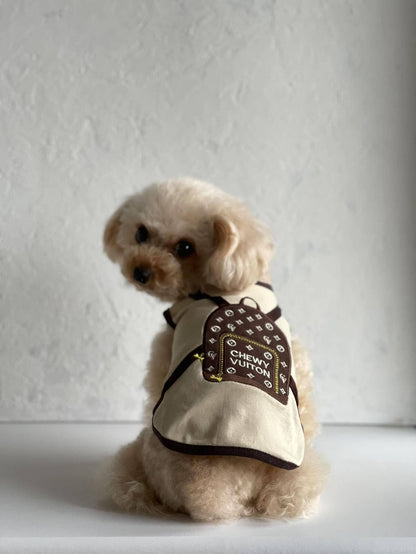 Chewy Backpack Beige on Biege BP220