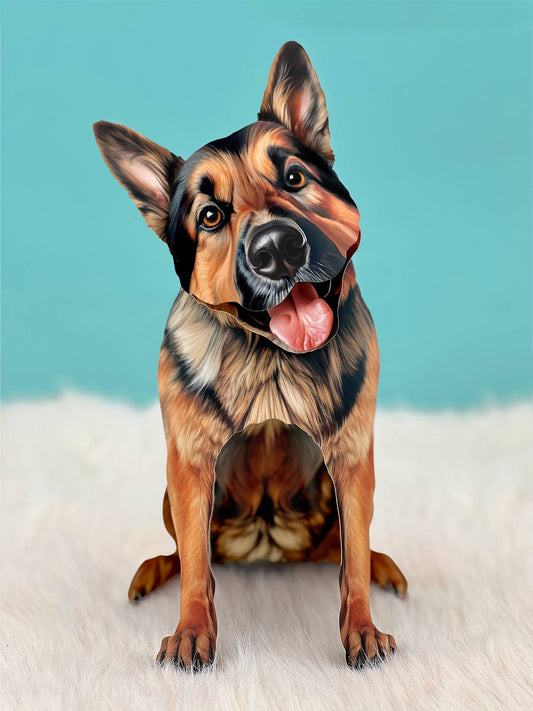 German Shepherd (6 Pop-up Greeting Cards)