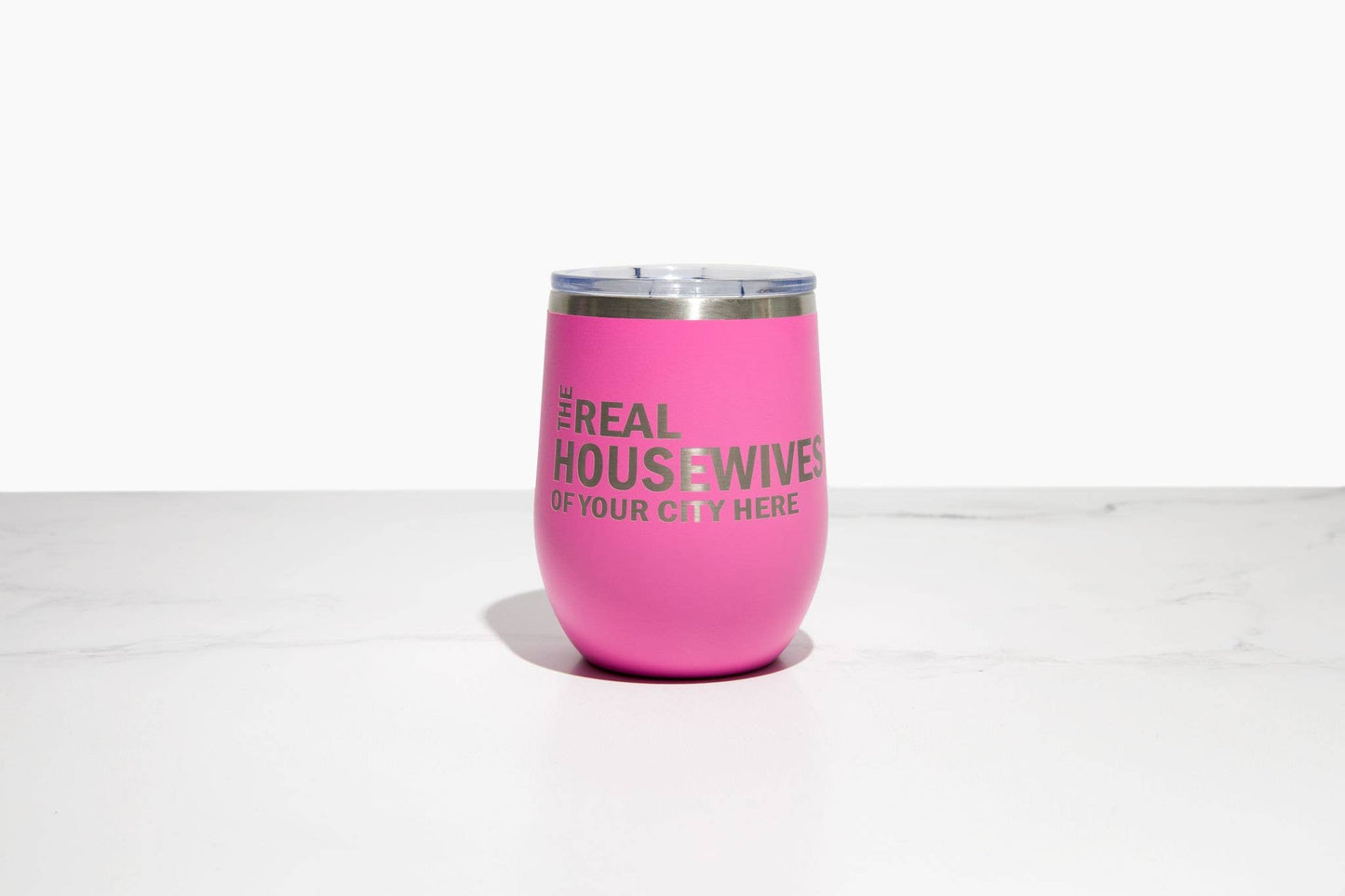 Real Housewives of YOUR CUSTOM CITY Polar Camel Wine Tumbler