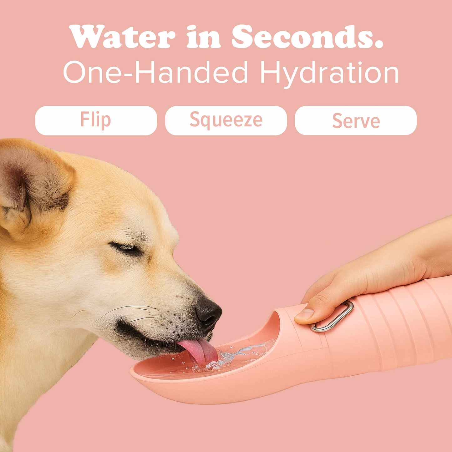 Water Bottles for Dogs - Leakproof, Compact, BPA free